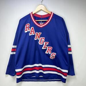 Vintage 90s New York Rangers CCM Hockey Jersey NHL Large